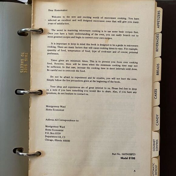 Montgomery Ward vintage microwave cooking guide - Picture 2 of 8